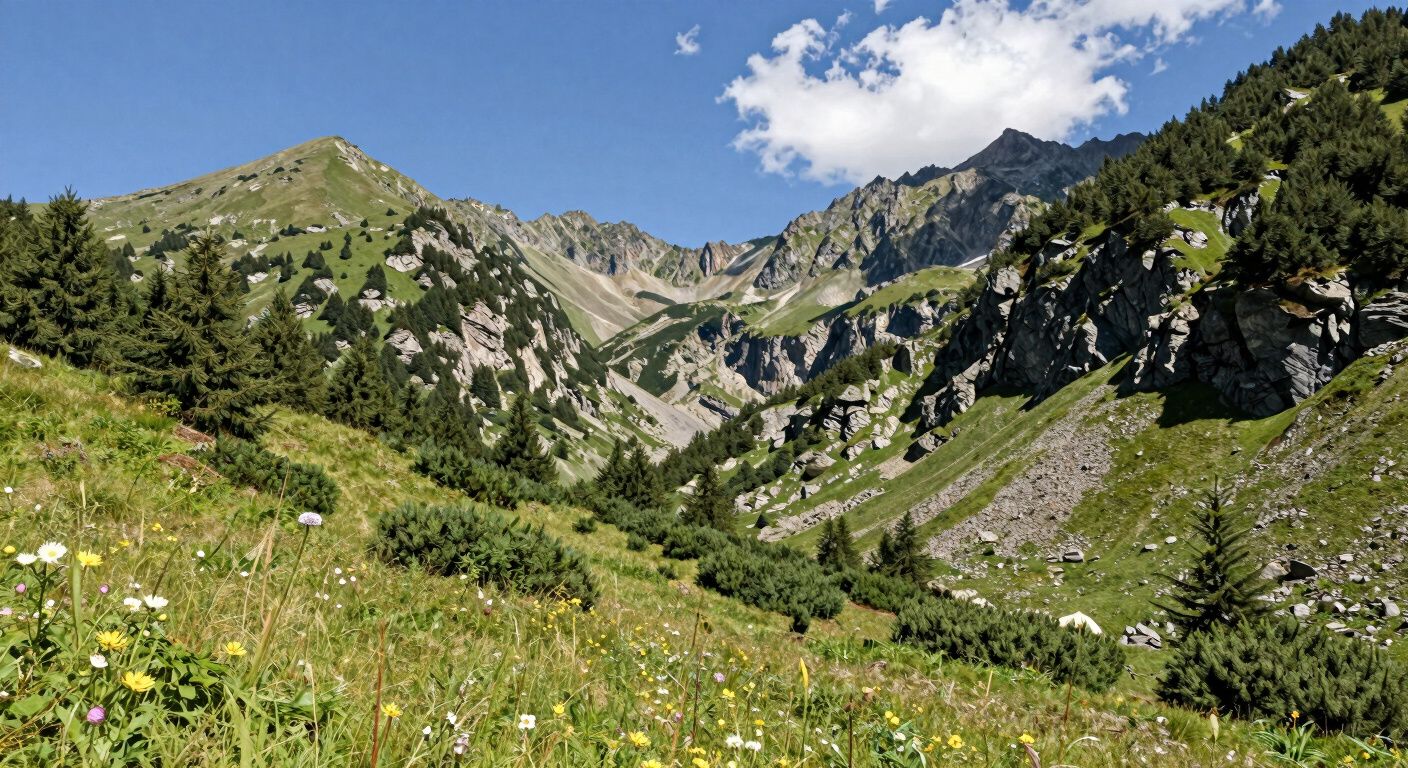Mountain vista landscape